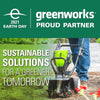 Greenworks TL80L00 10" 80V Cordless Tiller Cultivator