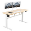 VIVO DESK-E155TB 55" Height Adjustable Workstation Electric Sit Stand Desk