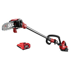Skil PS4561C-10 CORE 40 Brushless 40V 10" Pole Saw, Includes 2.5Ah Battery and Auto PWR Jump Charger, Red
