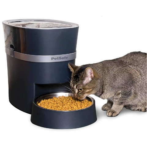 PetSafe 13" Blue Smart Feed Automatic Pet Feeder for Cat and Dogs
