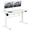 VIVO DESK-E155TB 55" Height Adjustable Workstation Electric Sit Stand Desk